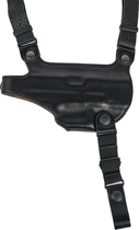 Кобура A-Line 1КП2+ плечевая кожаная с подсумком для Glock17 - изображение 4
