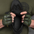 Універсальні шкіряні Кросівки на прошитій гумовій підошві чорні розмір 44 - зображення 8