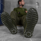 Ультралегкие мужские Кроссовки с вентиляционными вставками олива размер 43 - изображение 6