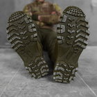 Чоловічі нубукові Кросівки Brews на гумовій протекторній підошві олива розмір 44 - зображення 4