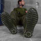 Ультралегкі чоловічі Кросівки з вентиляційними вставками олива розмір 42 - зображення 6