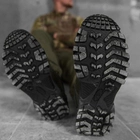 Чоловічі шкіряні Кросівки Alfa із сітчастими вставками на композитній підошві олива розмір 45 - зображення 5