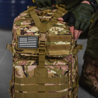 Прочный Рюкзак 45л с системой Molle / Водонепроницаемый Ранец с карманом для гидропакета мультикам - изображение 4
