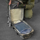 Влагозащищенный Рюкзак 25л с системой MOLLE / Походный Ранец на 5 отделений серый пиксель 25х15х42 см - изображение 8