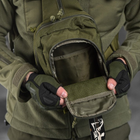 Нагрудная Сумка Cordura 1000D с дополнительными карманами / Вместительный однолямный Рюкзак олива размер - изображение 3