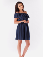 Плаття коротке літнє жіноче Awama A185 S Темно-синє (5902360517677) - зображення 2