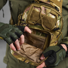 Нагрудна сумка "Enders" Cordura 1000D / Вологозахищений рюкзак мультикам розмір 19х27х10 см - зображення 4