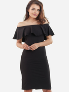 Плаття-футляр коротке літнє жіноче Awama A221 XL Чорне (5902360522251) - зображення 4