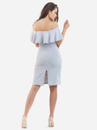 Плаття-футляр коротке літнє жіноче Awama A221 XL Сіре (5902360522336) - зображення 2