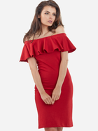 Sukienka ołówkowa damska elegancka Awama A221 L Czerwona (5902360522121) - obraz 4