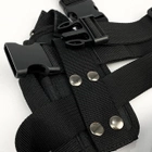 Kобура на стегно для ПМ та пістолетного магазина чорна (LE2443) - зображення 4