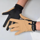 Тактичні рукавички легкі без пальців розмір M ширина долоні 8-9см, хакі - зображення 1