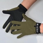 Тактические перчатки легкие без пальцев размер XL ширина ладони 10-11см, олива