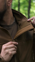 Куртка Vik-Tailor SoftShell с липучками для шевронов Coyote 50 - изображение 12