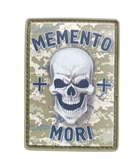 Шеврон патч ПВХ "Череп Memento mori" на липучке велкро - изображение 1