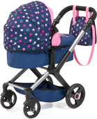 Wózek głęboki dla lalki Bayer XEO 70 cm Blue/Pink (4003336170160) - obraz 4