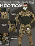 Стрейчевый тактический костюм пиксель 7.62 tactical interception ВН1155 L - изображение 3