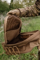 Штурмовий рюкзак швидкоз'ємний кордура койот - зображення 8