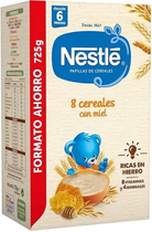 Дитяча мультизлакова каша Nestle Porridge 8 Whole Grain Cereals With Honey 6 Months 600 г (8410100013763/8445290686848) - зображення 1