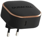 Ładowarka sieciowa Duracell PD 20 W USB Type-C Black-Copper (DRACUSB18-EU) - obraz 1