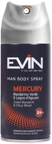 Дезодорант-спрей "Mercury" - Evin Homme Body Spray 150ml (1033435-1369065-2)