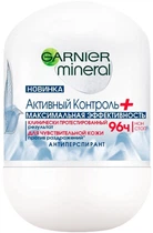 Дезодорант-ролик "Активний контроль" Garnier Mineral Action Control Thermic Deodorant 50ml (816484-738301-2)