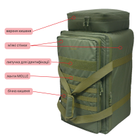 Велика сумка рюкзак військового медика DERBY MediCase-60L олива - зображення 4