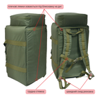 Велика сумка рюкзак військового медика DERBY MediCase-60L олива - зображення 5