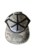 Кепка тактическая с велкро под патчи в камуфляже серый пиксель армии США ACU с регулировкой размера - изображение 5