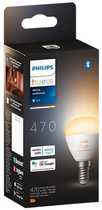 Розумна лампочка Philips Hue E14 CCT куля 5.1 Вт (8719514491106) - зображення 4