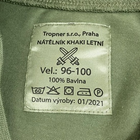 Футболка оригінальна армії Чехії Tropner T-Shirt Olive S - зображення 4