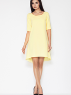 Sukienka krótka letnia damska Awama A56 S Żółta (5902360501560) - obraz 1