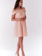 Плаття коротке літнє жіноче Infinite You M136 M Рожеве (5902360580282) - зображення 4