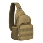 Рюкзак тактический на одно плечо AOKALI Outdoor A14 20L Sand - зображення 1