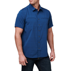 Рубашка тактическая 5.11 Tactical Ellis Short Sleeve Shirt XL Pacific Navy - изображение 4