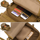Рюкзак тактический AOKALI Outdoor A18 36-55L Sand - зображення 8