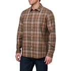 Рубашка тактическая 5.11 Tactical Igor Plaid Long Sleeve Shirt XL Umber Brown Plaid - изображение 3