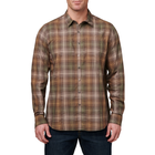 Рубашка тактическая 5.11 Tactical Igor Plaid Long Sleeve Shirt M Umber Brown Plaid - изображение 1