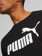 Koszulka męska Puma Ess Logo Tee 586666-01 XL Czarna (4063697405813) - obraz 3