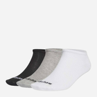 Набір чоловічих шкарпеток 3 пари Adidas Low Cut 3PP GE6137 L Чорний/Білий/Сірий (4061612251200) - зображення 1