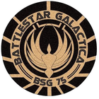 Шеврон патч " Battlestar Galaktika BSG 75 Крейсер Галактика " на липучке велкро - изображение 1