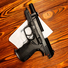 Стартовый пистолет Beretta 92, Retay XPro Black, Сигнальный пистолет под холостой патрон 9мм, Шумовой - изображение 7