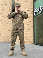 Военная тактическая форма Пиксель полевая уставная форма рип стоп ВСУ комплект одежда брюки и китель 48 - изображение 12
