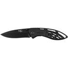 Нож складной с перфорированой рукояттю Jack Knife Черный - изображение 1