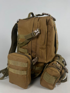 Рейдовий модульний рюкзак Ultimatum RT-213 Койот 55 літрів,Штурмовий похідний тактичний рюкзак - изображение 4