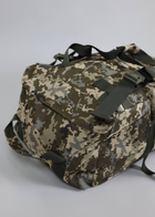 Сумка-рюкзак багатофункціональна Піксель 120 л, баул речовий армійський, сумка транспортна тактична на 120л - изображение 6