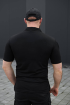 Мужская футболка Поло для Полиции и ГСЧС черный цвет Cool-pass Размер 56 - изображение 3