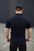Мужская футболка Поло для ДСНС темно-синяя ткань Cool-pass размер 58 - изображение 6