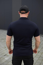 Мужская футболка Поло для ДСНС темно-синяя ткань Cool-pass размер 44 - изображение 6