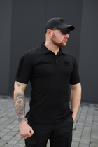 Мужская футболка Поло для Полиции и ГСЧС черный цвет Cool-pass Размер 46 - изображение 7